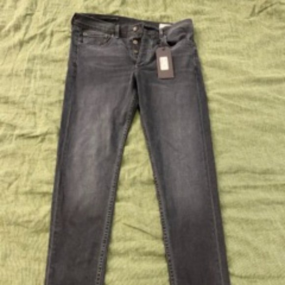 Skinny Fit Blue Black Indigo Authentic Stretch Jean – Fit 1, size 33 - Picture 1 of 3